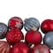 12ct. 3" Red & Blue Finnial & Glass Ball Christmas Ornaments